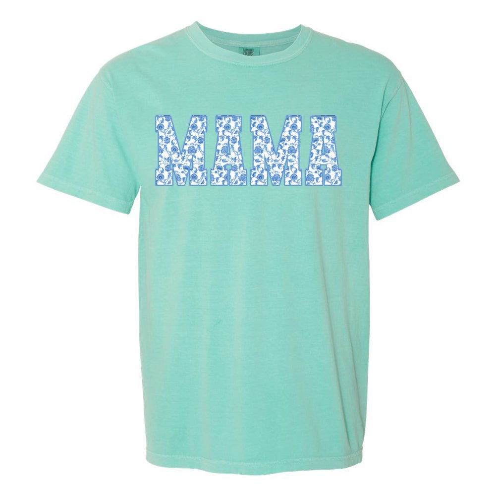 'Blue & White Chinoiserie Mama' T-Shirt - themonogram manor