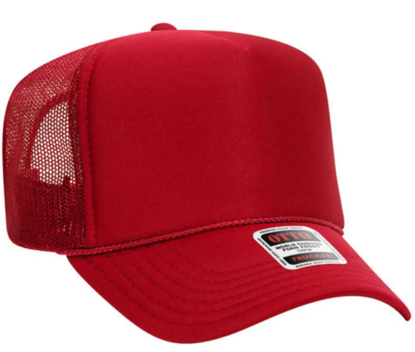 Hot Mess Neon Pink Design Adult Otto Foam Trucker Hat