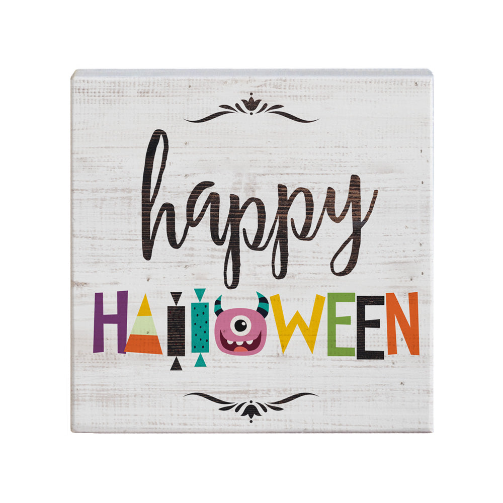 Happy Halloween Wooden Home Decor