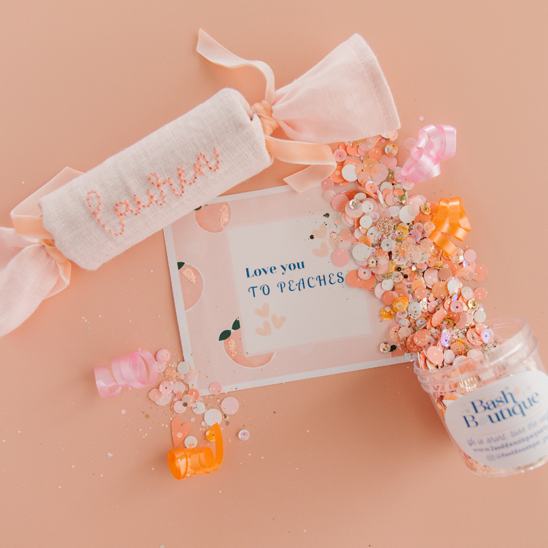 Custom Monogrammed Reusable Pink Party Cracker