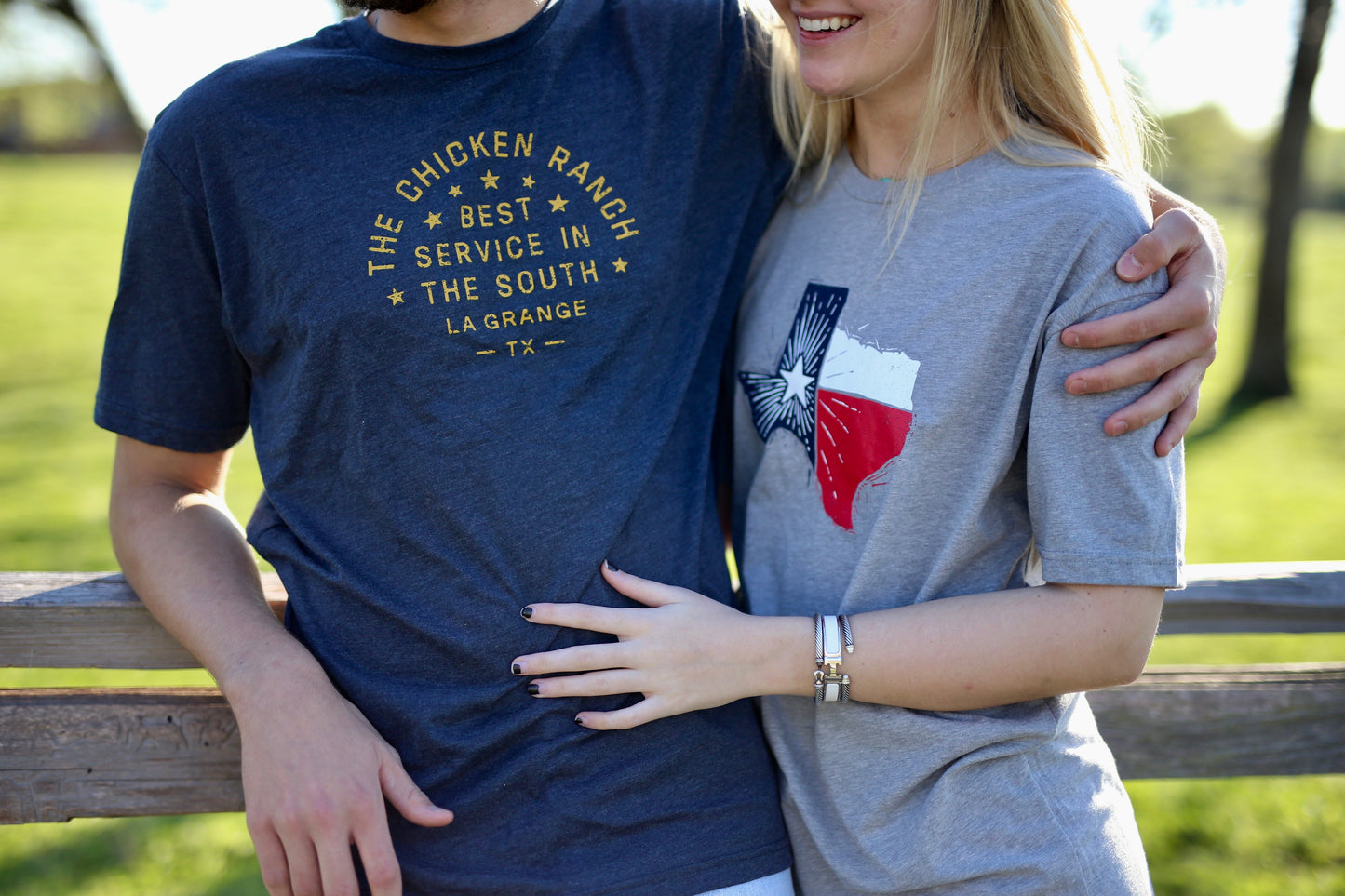 Texas State Flag T-Shirt - Heather Gray