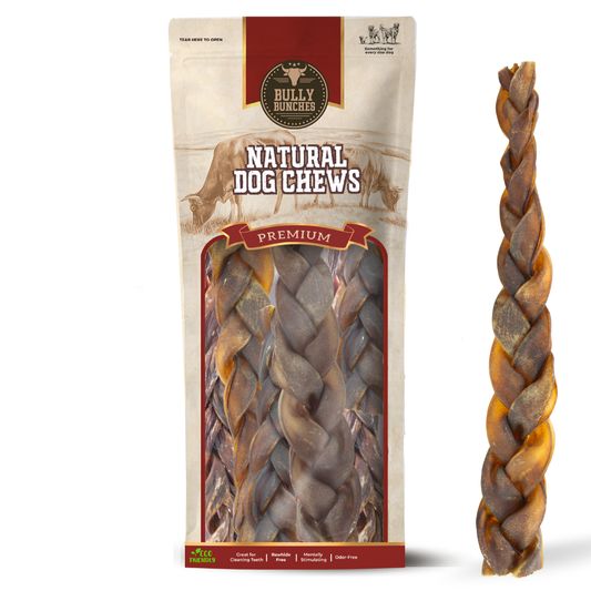 10-12 Inch Braided Collagen Stick