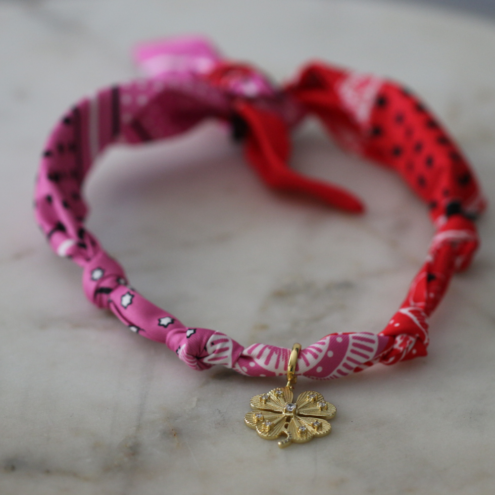 Lucky Charm Scarf Necklace