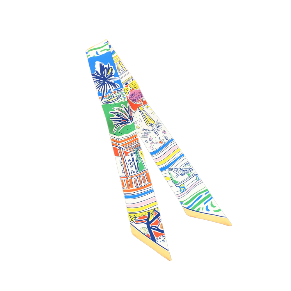 Palm Parade Scarf (Plain or Knotted)