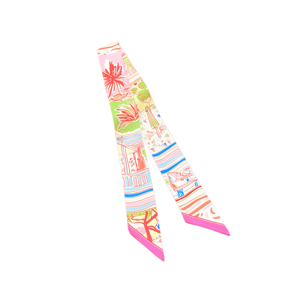 Palm Parade Scarf (Plain or Knotted)