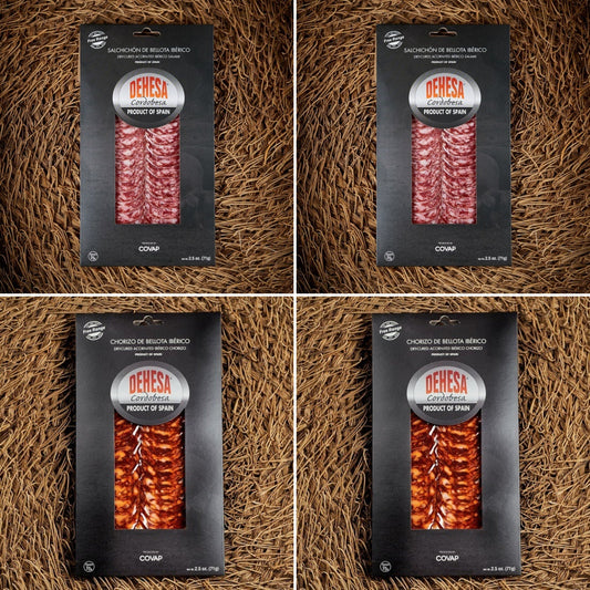 Dehesa Cordobesa® Chorizo and Salchichón de Bellota Ibérico 4 Pack