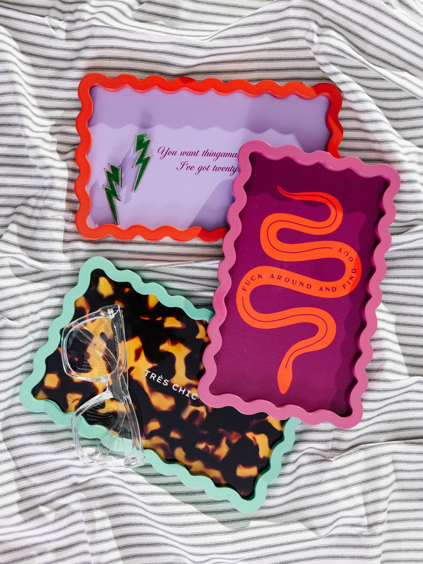 Fuck Around Lacquer Tray