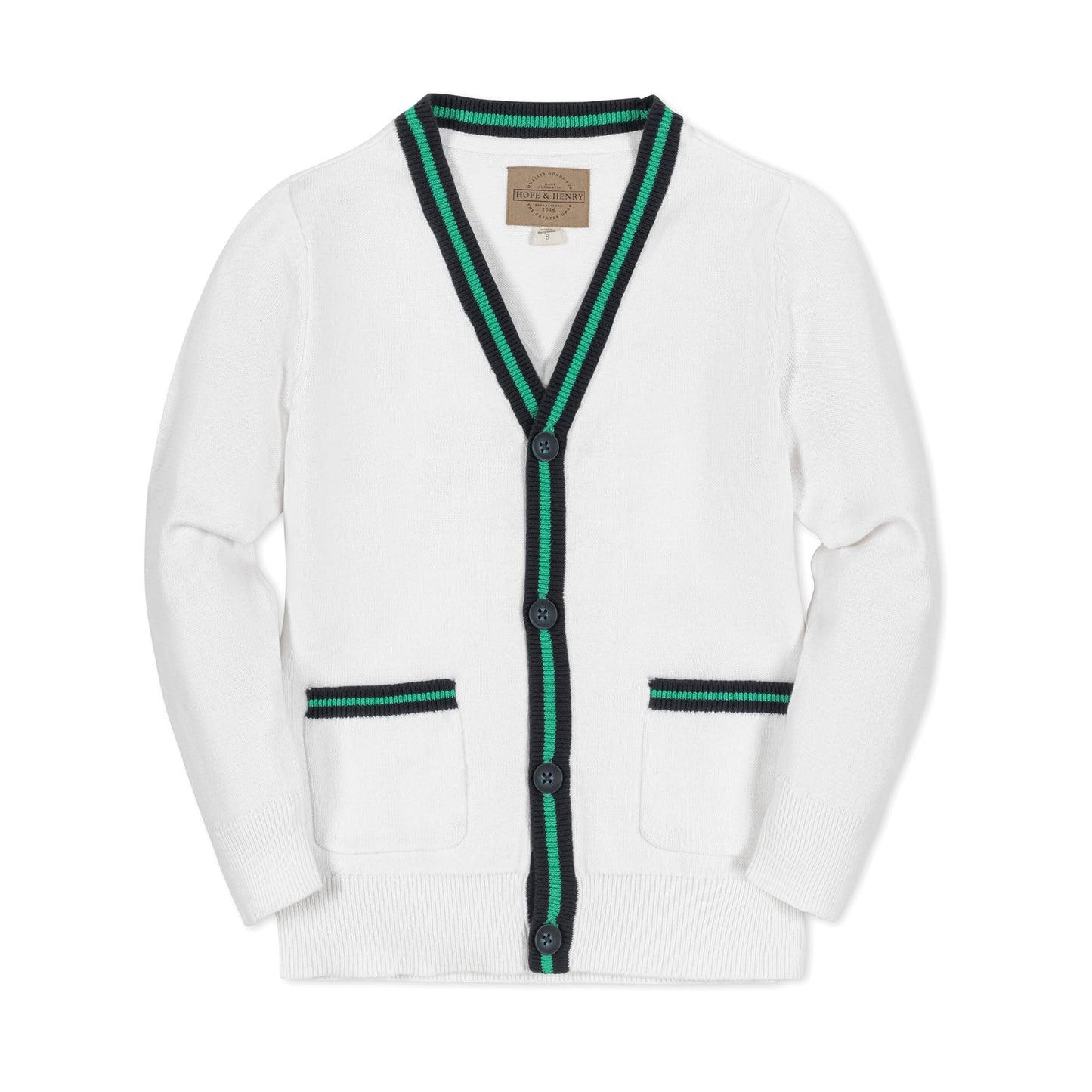 Organic Tipped Cardigan