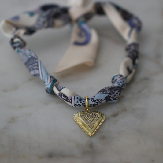 Prairie Sky Scarf Necklace