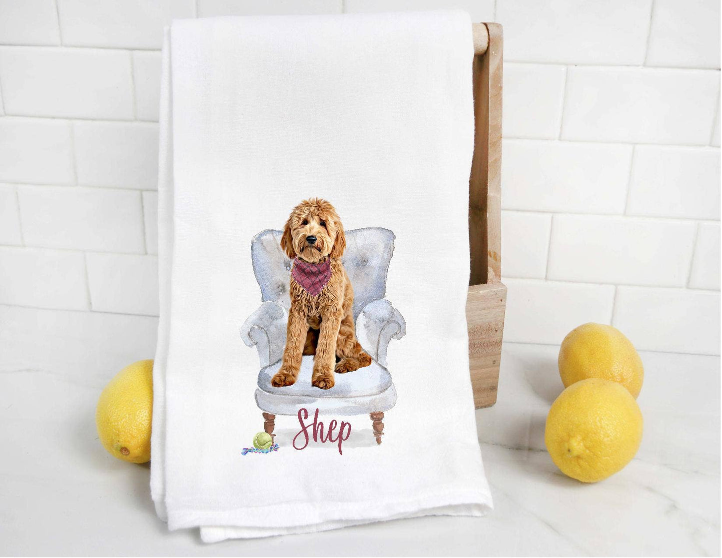 Custom Doodle 8 Tea Sack Towel