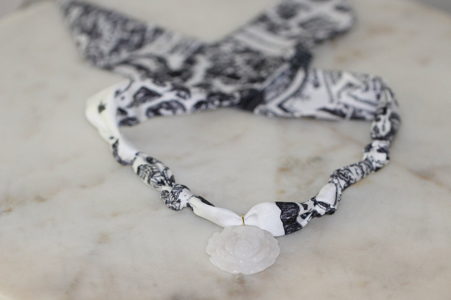 Fifth Avenue Bloom Scarf Necklace