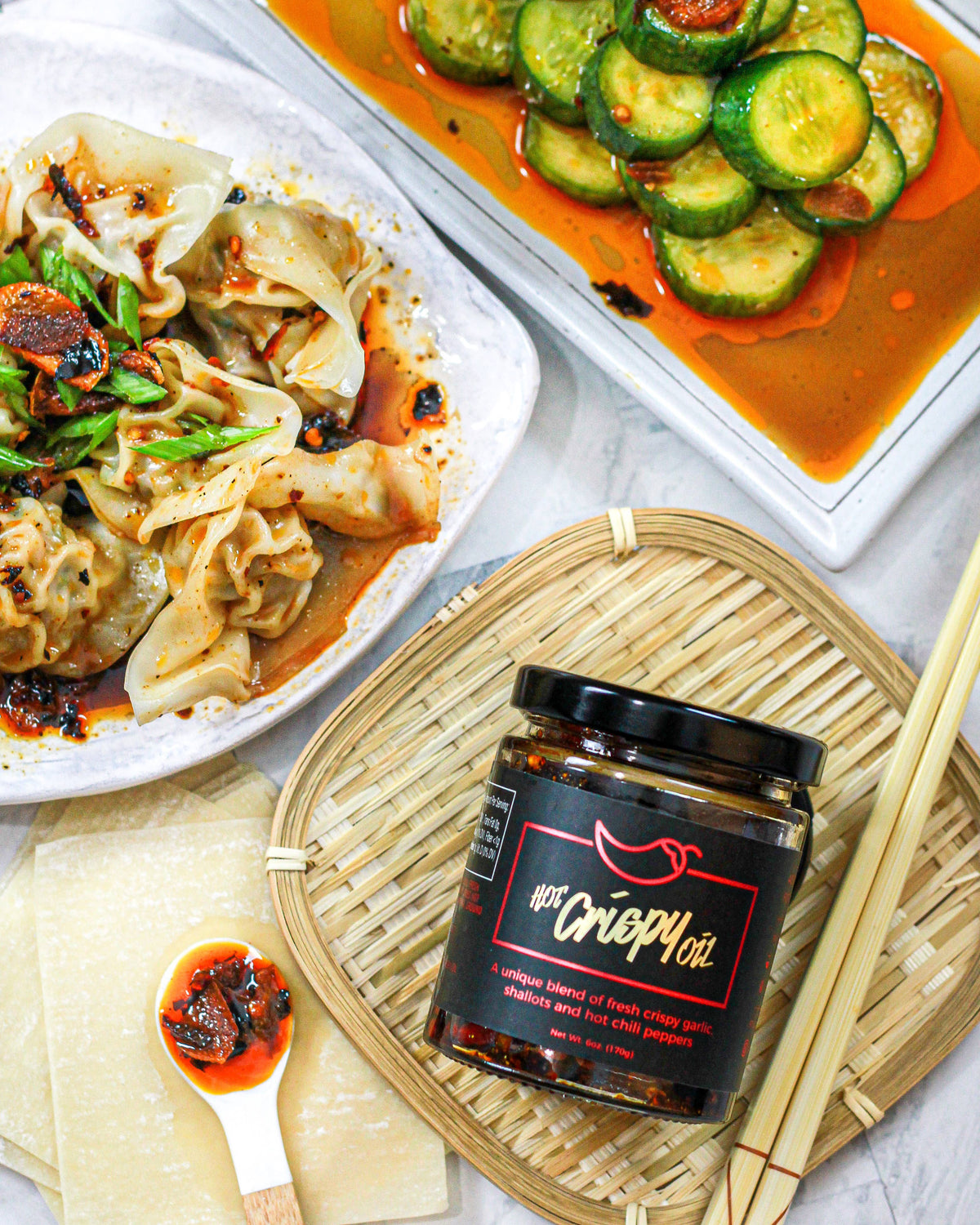 Hot Crispy Oil Original - Chili Crisp/Olive Oil/Hot Sauce