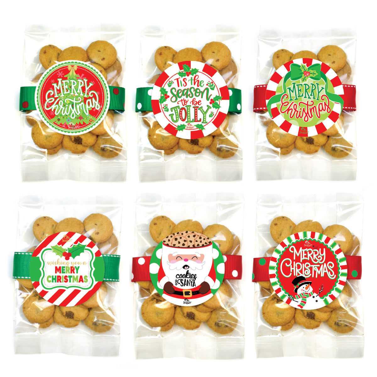 Cookies - Christmas Holiday Small Cookie Bag Asst A