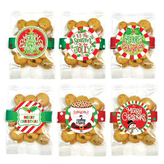 Cookies - Christmas Holiday Small Cookie Bag Asst A
