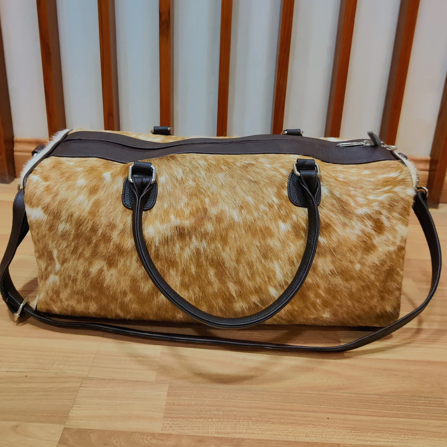 Pony Skin Bag Medium Cowhide Duffel, Perfect Anniversary or Birthday Gift