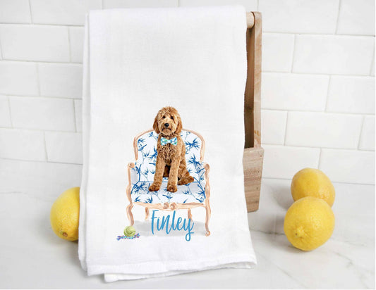 Custom Doodle 8 Tea Sack Towel