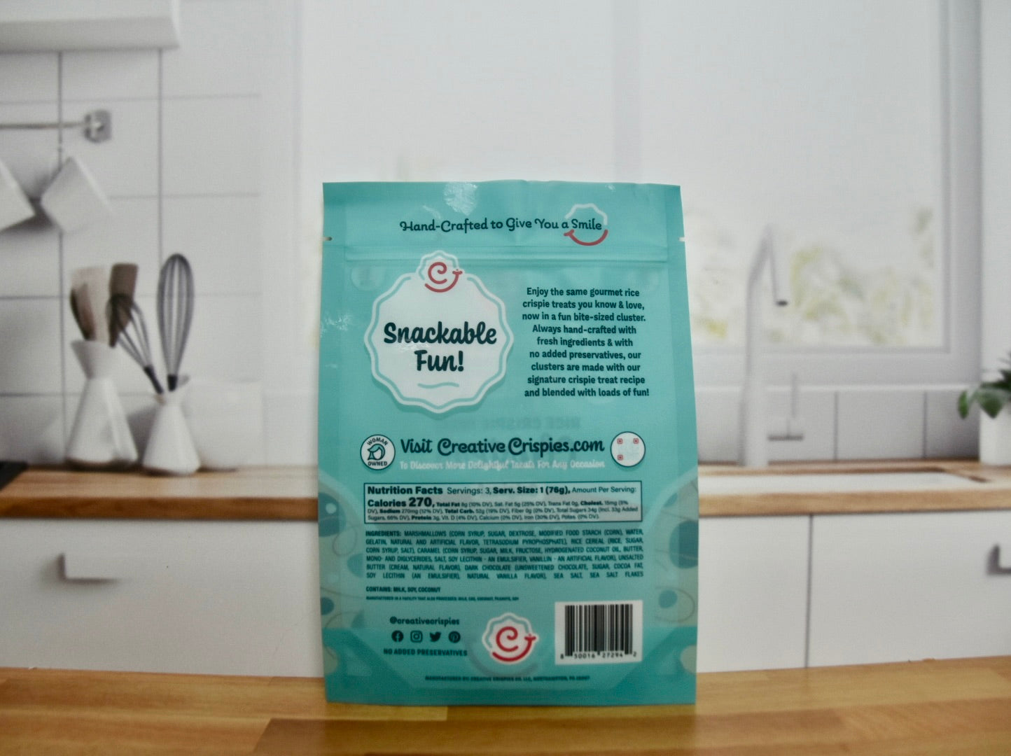 "Clusters" Original Dark Chocolate, Caramel & Sea Salt Crispie Mix Clusters