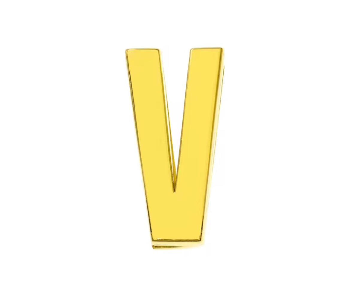 Scarf Slide Letters ~ Gold