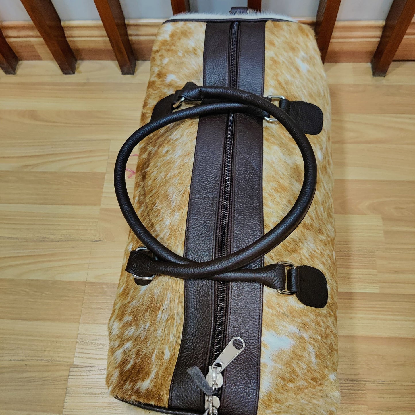 Pony Skin Bag Medium Cowhide Duffel, Perfect Anniversary or Birthday Gift