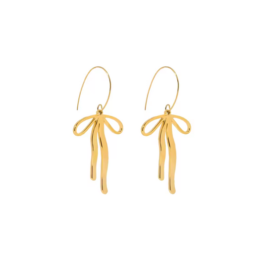 Willow Bow Drop Earrings ~ Deep South Originals