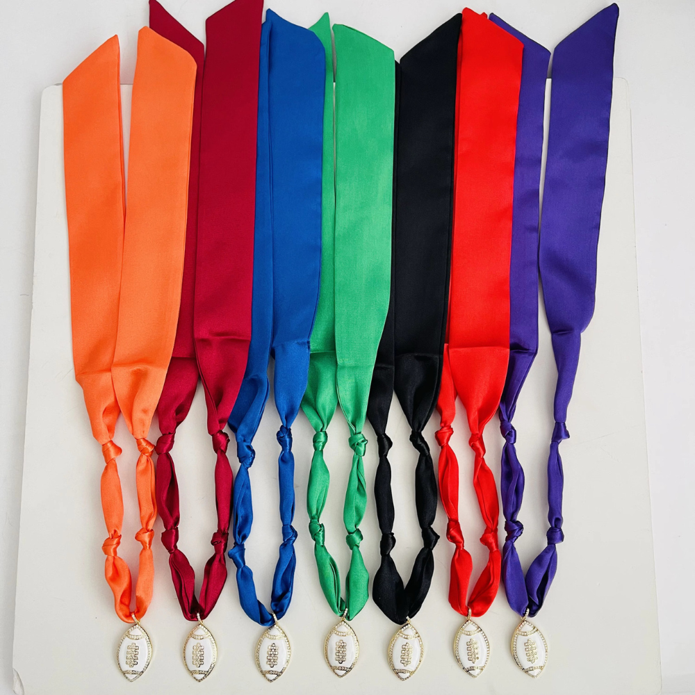 Game Day Scarf Necklace – Solid Colors