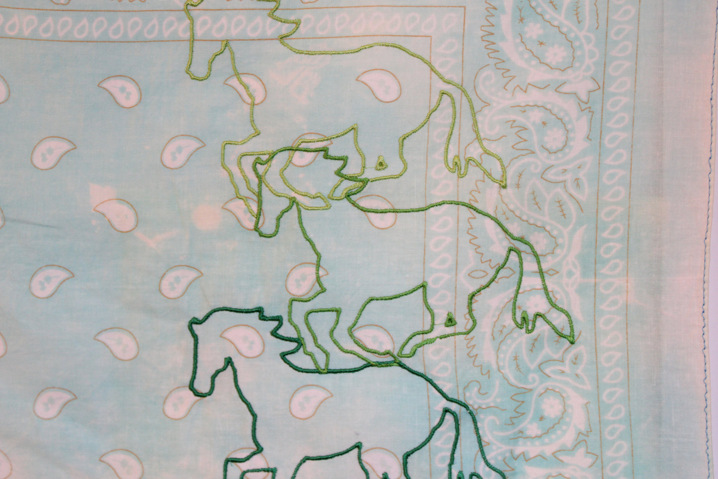 Triple Galloping Horses Bandana