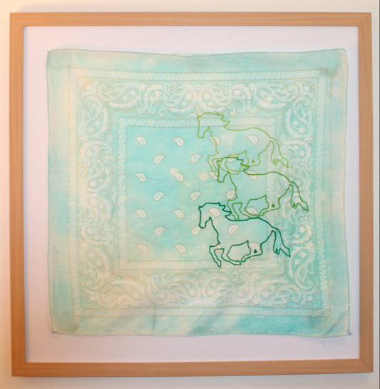 Triple Galloping Horses Bandana