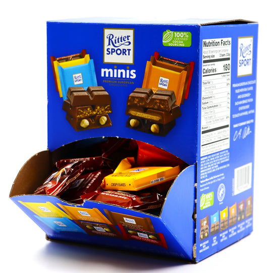 Ritter Sport Assorted Mini Chocolate Squares, 72ct display