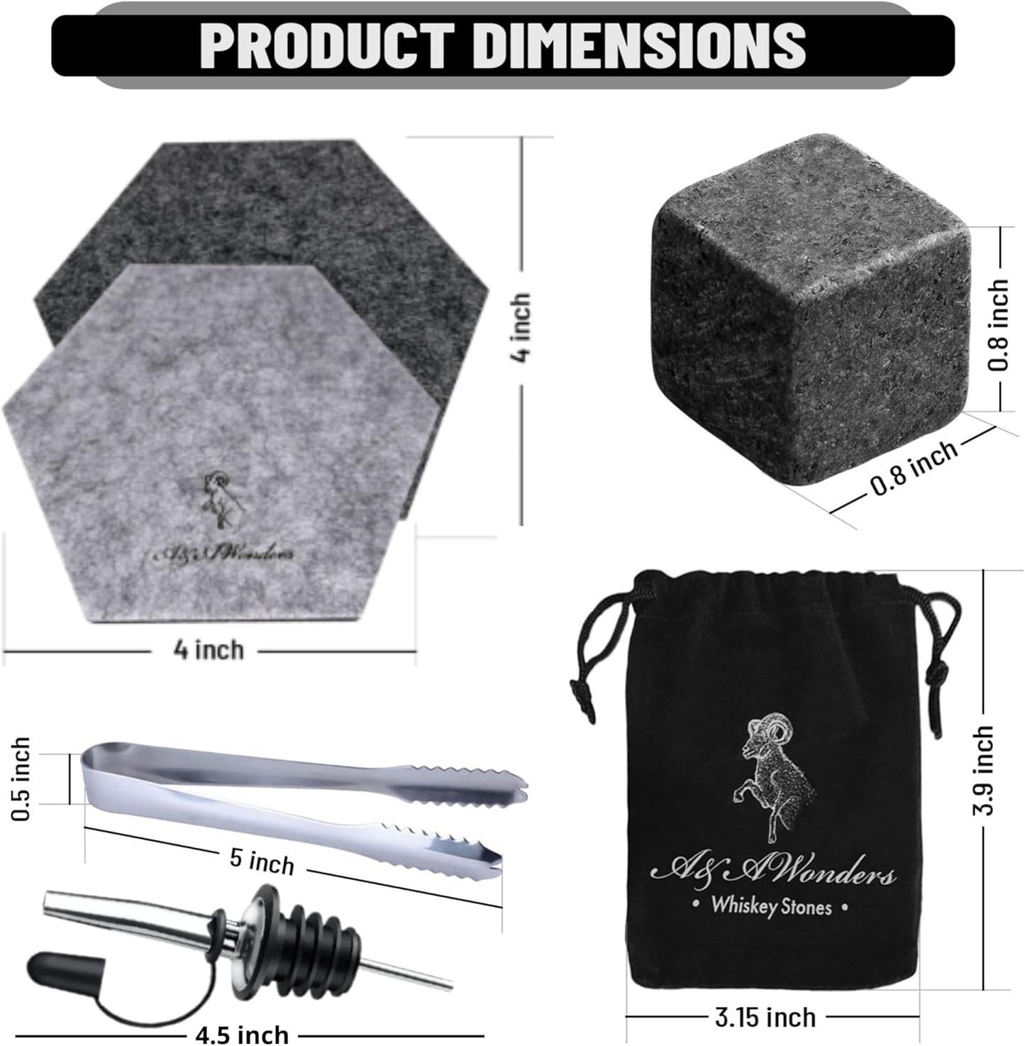 Whiskey Glasses 7oz Premium Scotch Glasses Set of 2 - Old Fashioned Whiskey