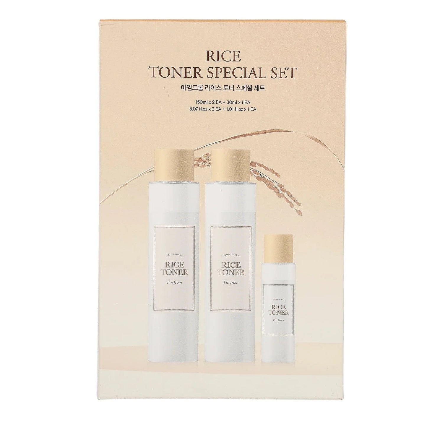 Rice Toner Special Set, 3 Pieces