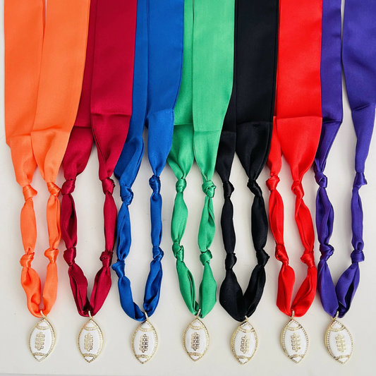 Game Day Scarf Necklace – Solid Colors