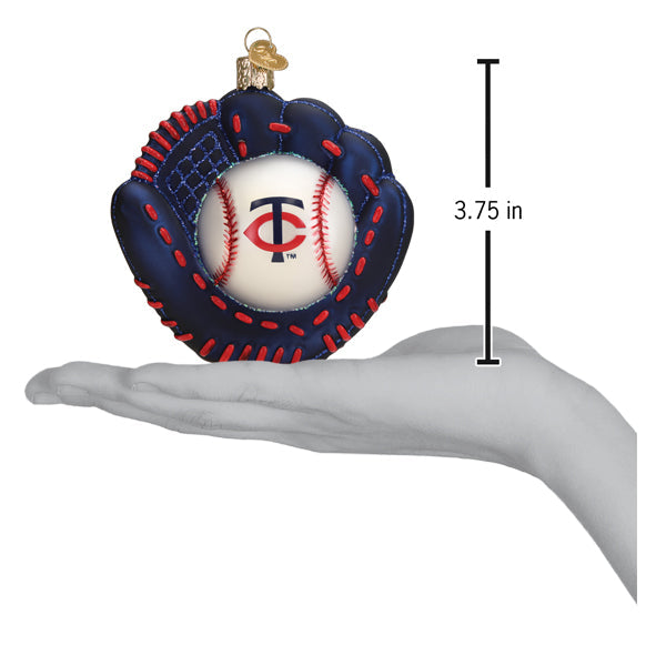 Twins Baseball Mitt Ornament