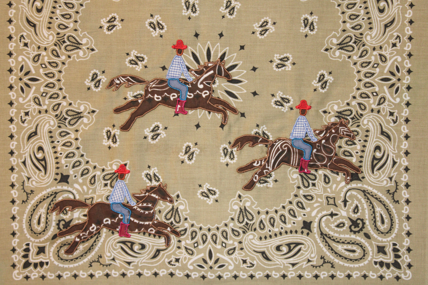 Should've Been A Cowboy Embroidered Bandana