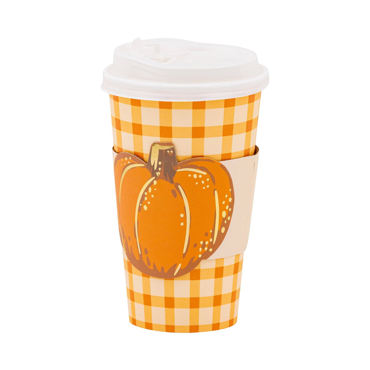 PLTG622x - Pumpkin Plaid To Go Cup