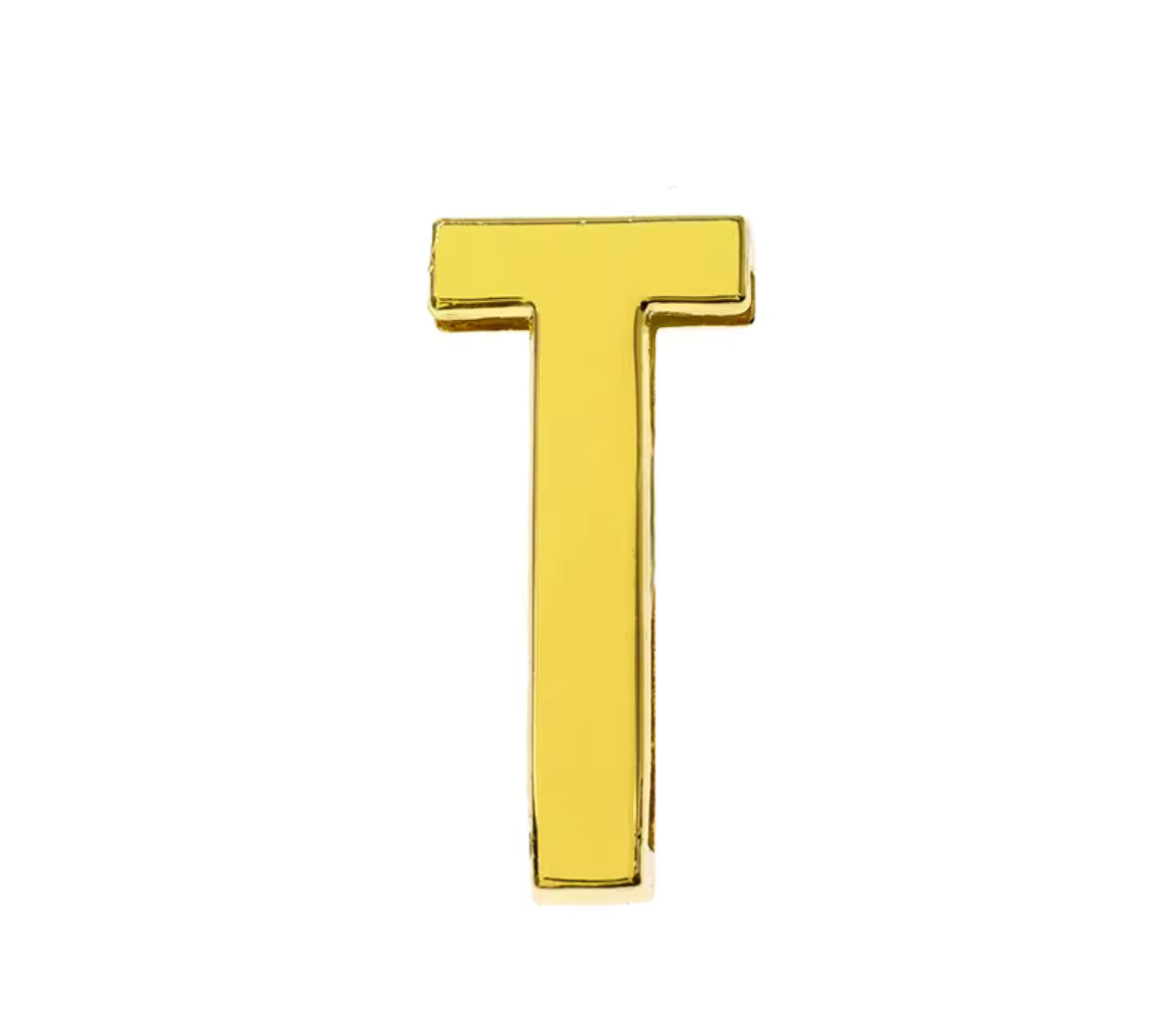 Scarf Slide Letters ~ Gold