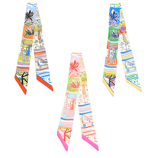 Palm Parade Scarf (Plain or Knotted)