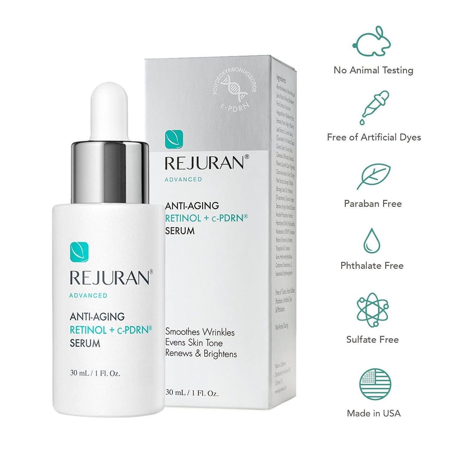 ® Advanced Anti-Aging Retinol + C-Pdrn® Serum - Boosting Facial Serum for Firmness, Radiance and Anti-Wrinkle Care, Clinically Developed (1.01 Fl Oz)