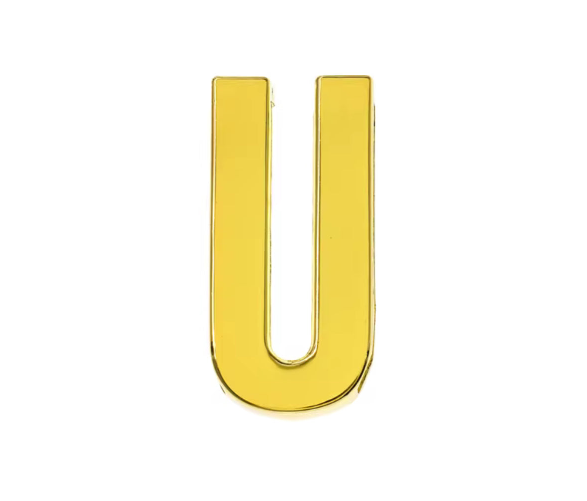 Scarf Slide Letters ~ Gold