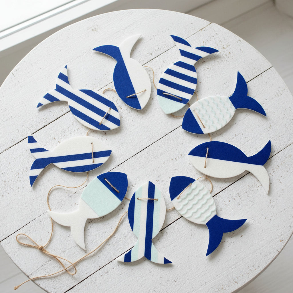 Fish Felt Garland