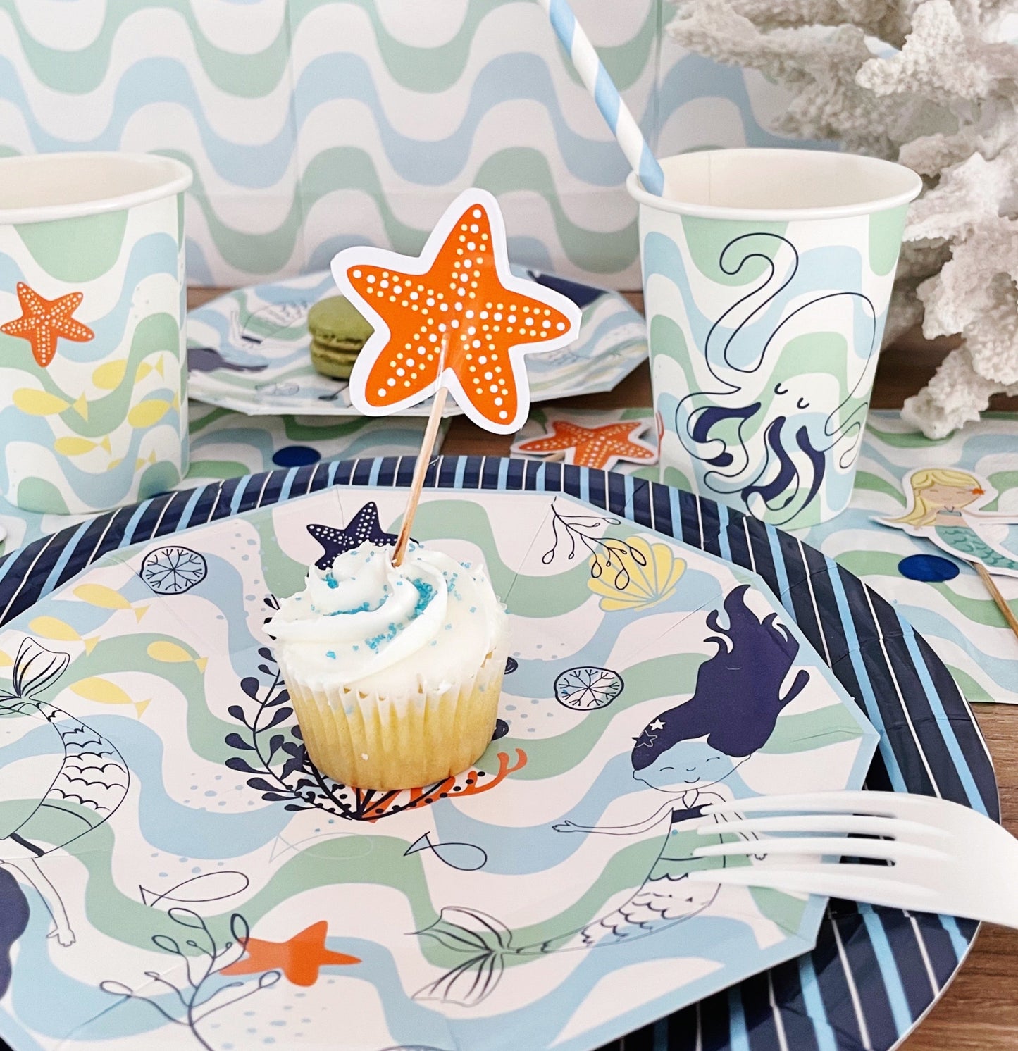 Merry Mermaids Toppers (Set of 12)