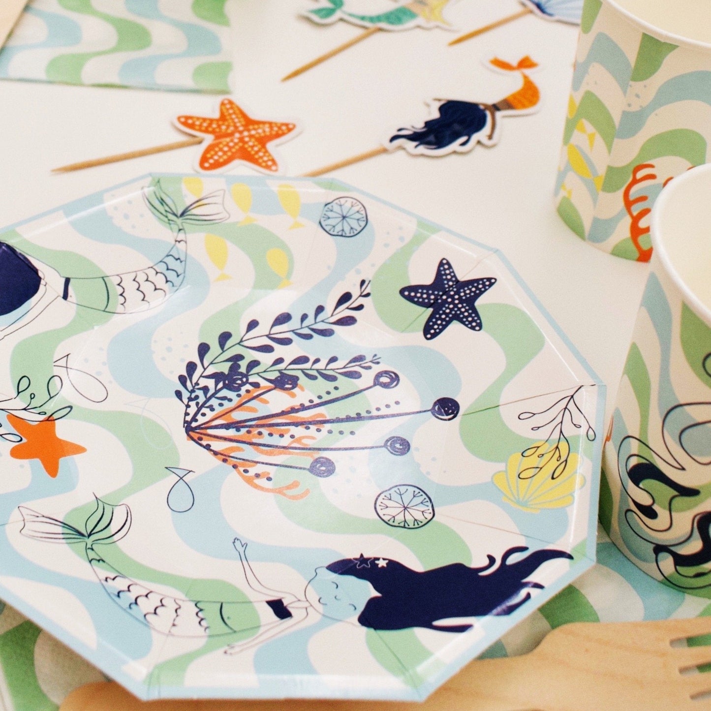 Merry Mermaids Party Supplies in a Box