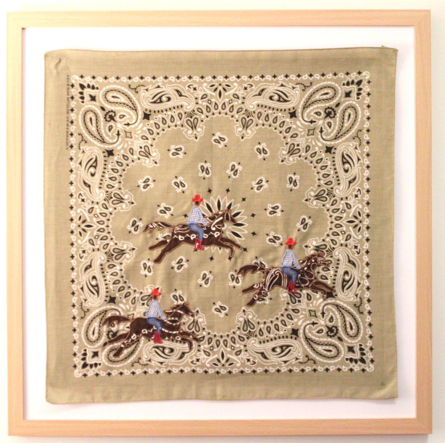 Should've Been A Cowboy Embroidered Bandana