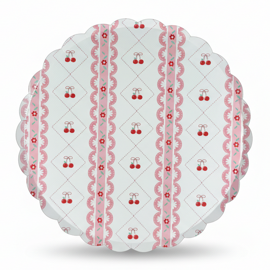 Cherry Coquette Large Plates 10" (8 pack)