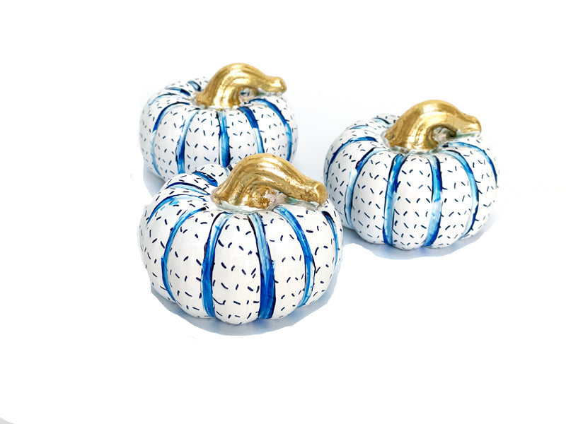 Chinoiserie Ceramic Pumpkins