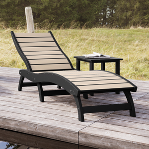 Curved Chaise Lounge (Stackable)