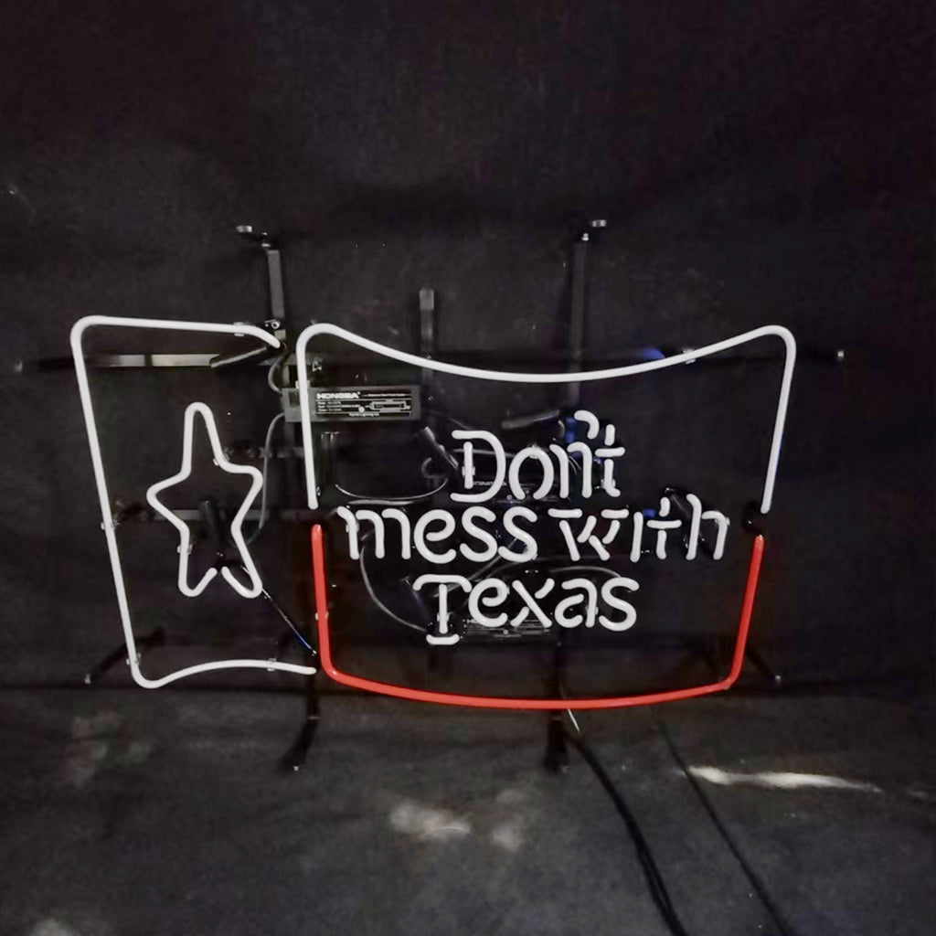 Don't Mess with Texas Lone Star Beer Neon Signs