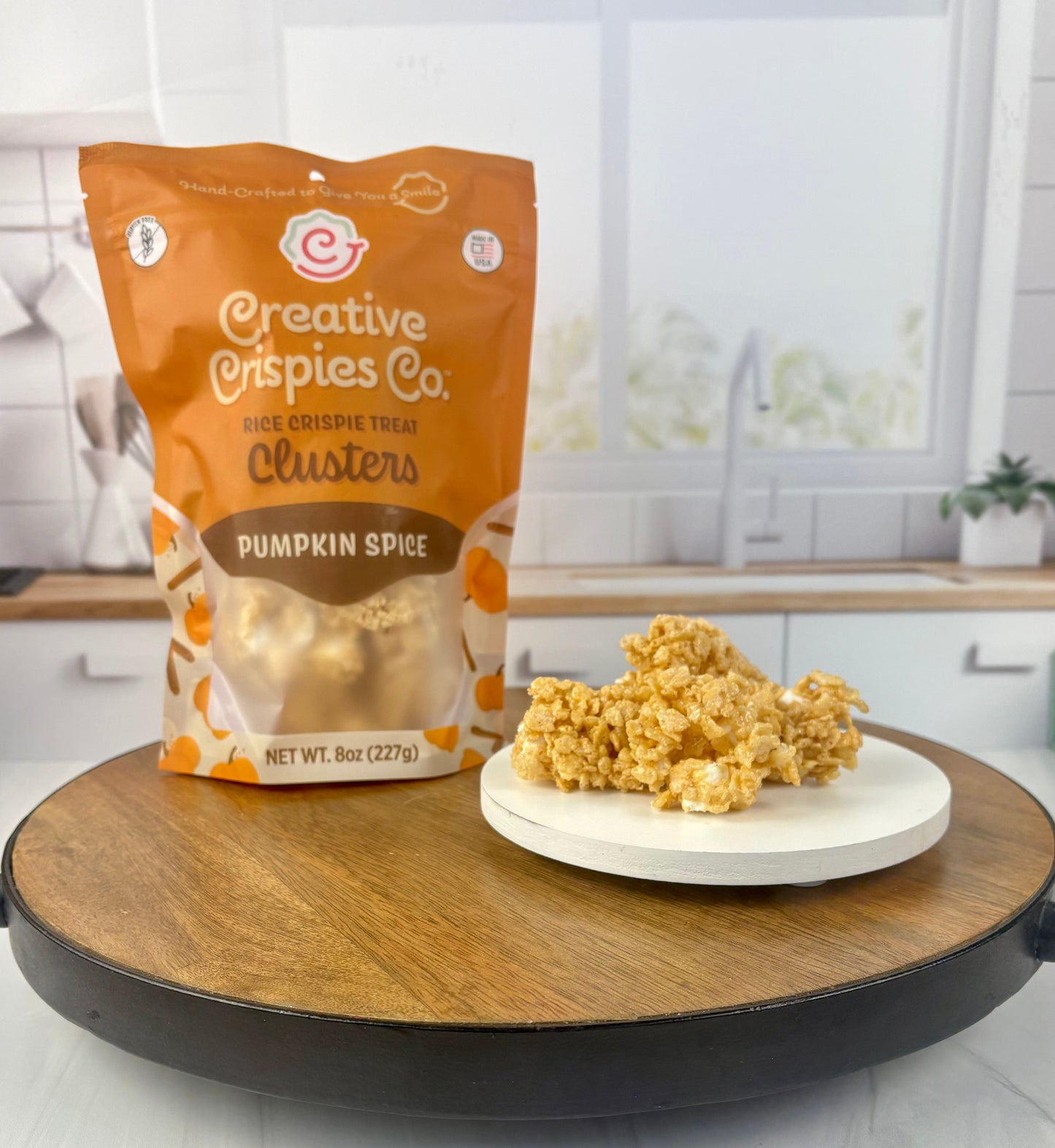 "Clusters" Pumpkin Spice Crispie Mix Clusters