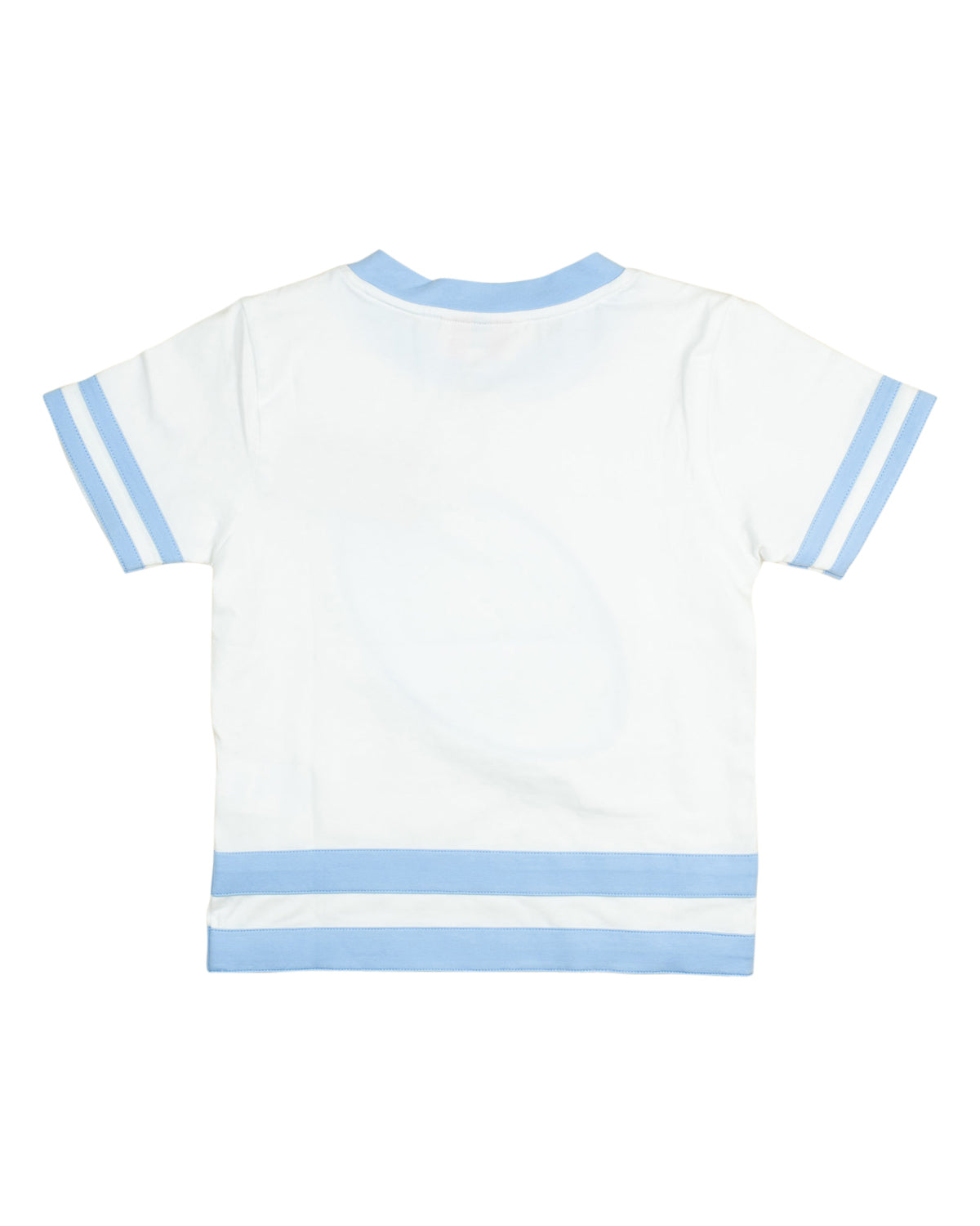 Go! Fight! Win! Baby Blue Football Appliqué Shirt