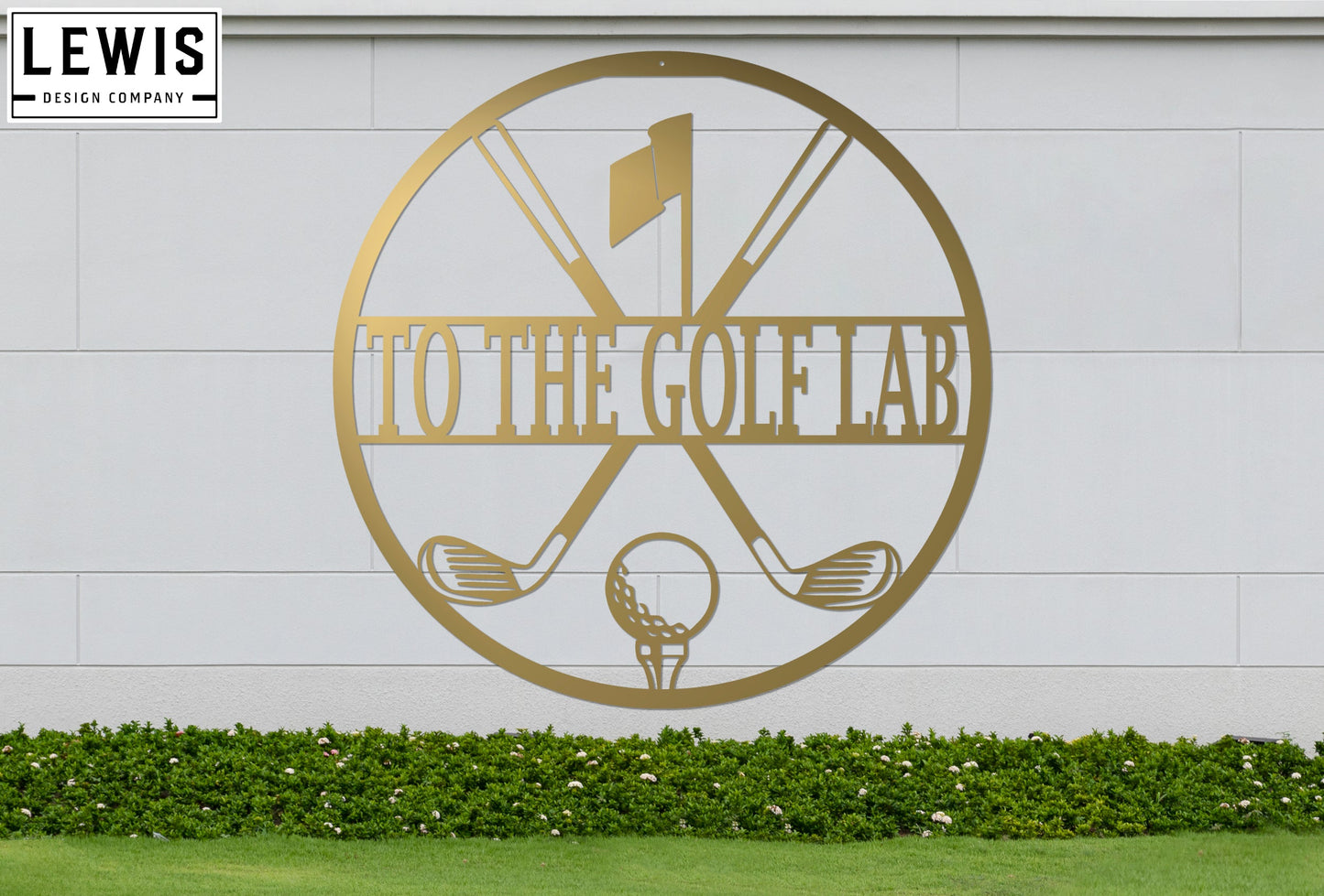 Personalized Golf Monogram Sign