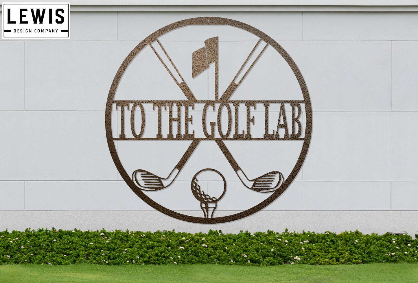 Personalized Golf Monogram Sign